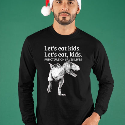 Best Teacher Shirt, Funny Teacher UnisexT-Shirt/Hoodie/Sweatshirt HLT00 - Funny Let's Eat Kids Punctuation Saves Lives Grammar T Shirt T-Shirt