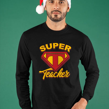 Best Teacher Shirt, Funny Teacher UnisexT-Shirt/Hoodie/Sweatshirt HLT00 - Superteacher Superhero Funny Teacher T-Shirt