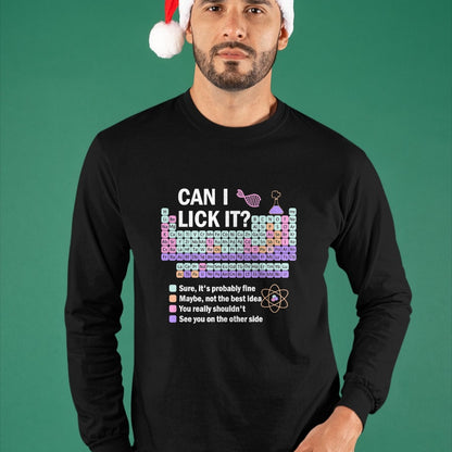 Best Teacher Shirt, Funny Teacher UnisexT-Shirt/Hoodie/Sweatshirt HLT00 - Can I Lick It Periodic Table Kids Science Gifts Teacher T-Shirt