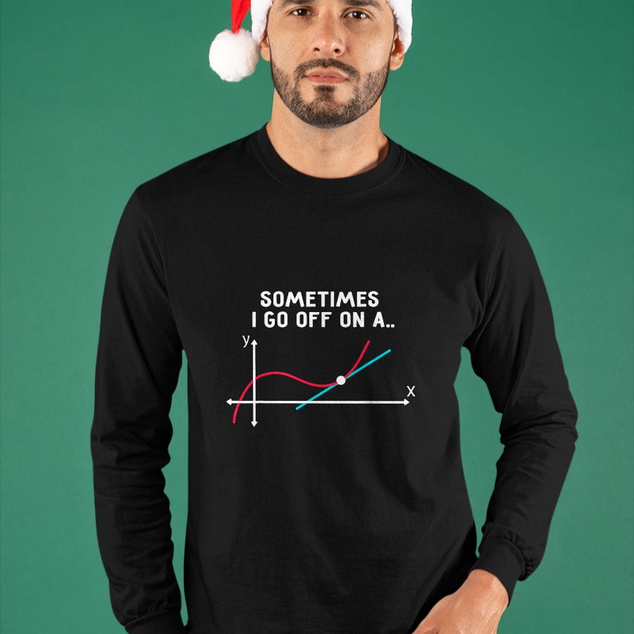 Best Teacher Shirt, Funny Teacher UnisexT-Shirt/Hoodie/Sweatshirt HLT00 - Math Teacher Gifts - Sometimes I go Off on a Tangent T-Shirt