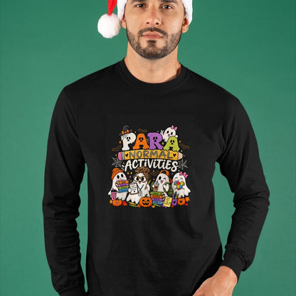 Best Teacher Shirt, Funny Teacher UnisexT-Shirt/Hoodie/Sweatshirt HLT00 - para Normal Activities SPED Teachers Ghost Fall Halloween T-Shirt (2)