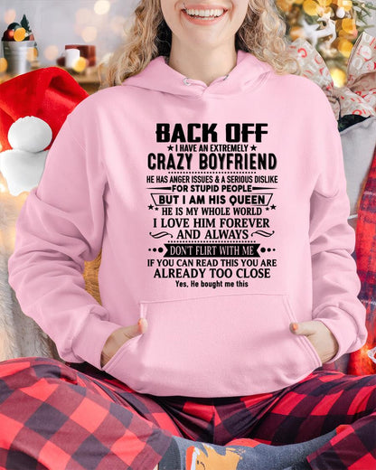 Back Off I Have An Extremely Crazy Boyfriend - - Gift For Wife From Husband - EBIL00 (SKUT-BACKOFF-00)