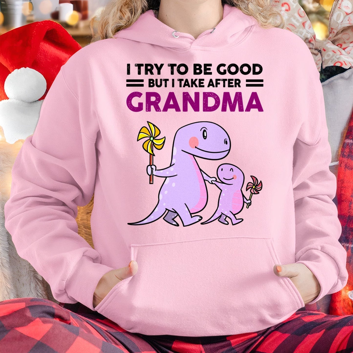 TRY TO BE GOOD BUT I TAKE AFTER GRANDMA- For granddaughter T shirt EBIL00 (SKU07-87)