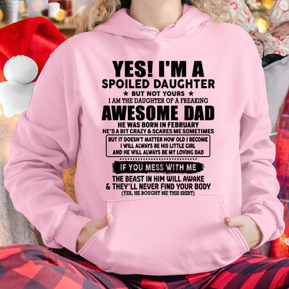 February - I'm Spoiled Daughter - Gift for Daughter from Dad - EBIL02 (SKU-TDD1206-02)
