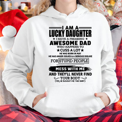 May - I'm Lucky Daughter - Gift for Daughter from Dad - DONN05 (SKU-T1406DD-05)