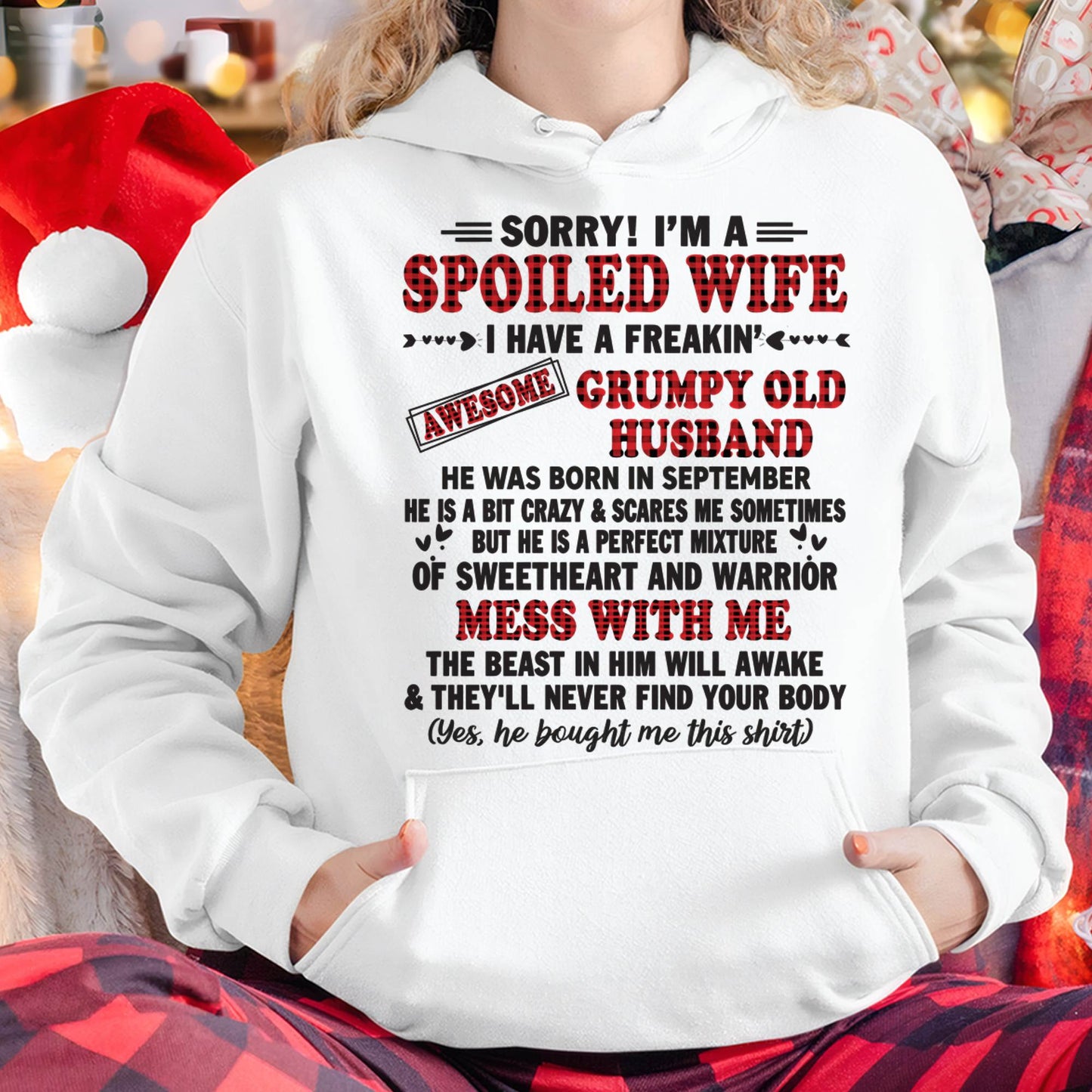 SEPTEMBER - SPOILED WIFE OF AWESOME GRUMPY OLD HUSBAND - PERFECT GIFT FROM HUSBAND - EBIL09 (SKU12-111-09)