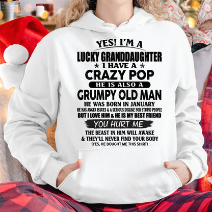 JANUARY - LUCKY GRANDDAUGHTER OF CRAZY POP - PERFECT GIFT FOR YOUR GRANDDAUGHTER FROM POP - EBIL01 (SKU12-39-01)