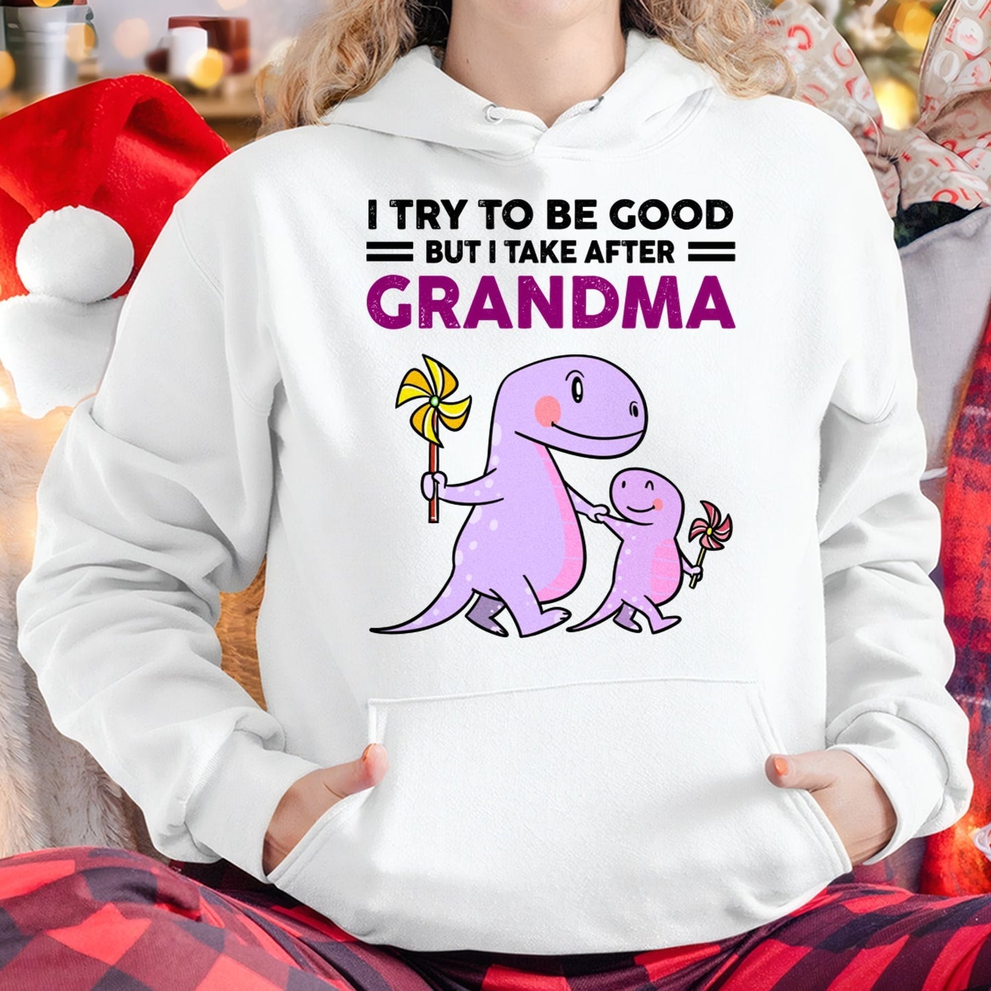 TRY TO BE GOOD BUT I TAKE AFTER GRANDMA- For granddaughter T shirt EBIL00 (SKU07-87)