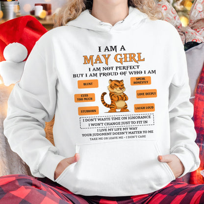 "I AM A MAY GIRL" - Birthday Gift For May Girls - FMA EBIL05 (SKU26T-01-62-05)