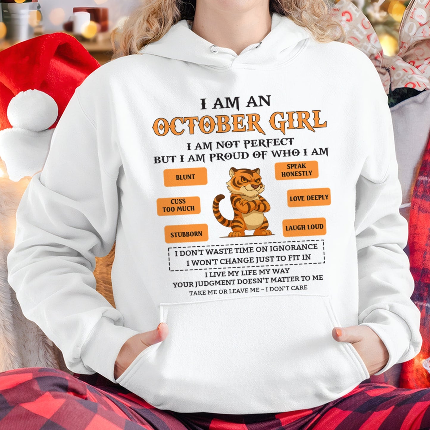 "I AM A OCTOBER GIRL" - Birthday Gift For October Girls - FMA EBIL10 (SKU26T-01-62-10)