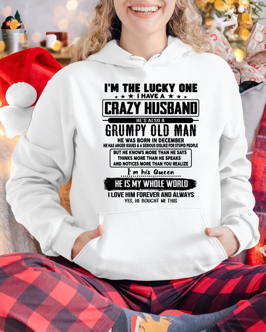 December - I am Lucky One I Have A Crazy Husband - Gift for Wife From Husband - EBIL12 (SKUT-LUCKYONE-12)