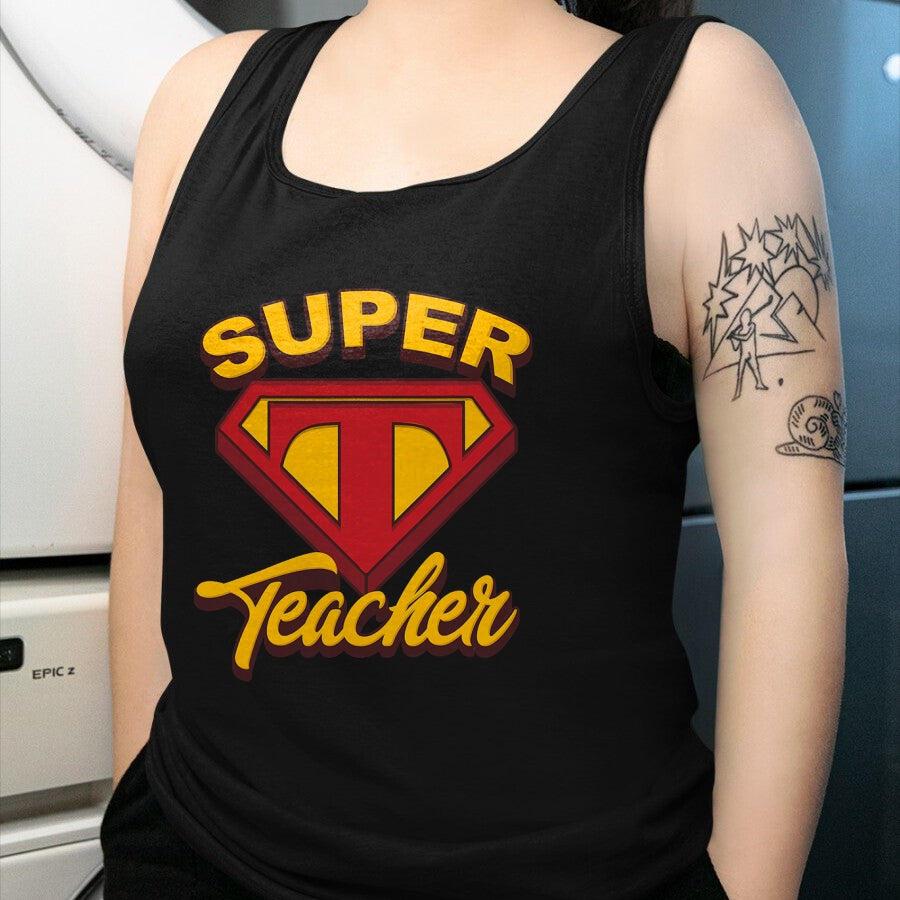 Best Teacher Shirt, Funny Teacher UnisexT-Shirt/Hoodie/Sweatshirt HLT00 - Superteacher Superhero Funny Teacher T-Shirt