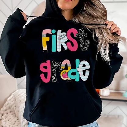 Best Teacher Shirt, Funny Teacher UnisexT-Shirt/Hoodie/Sweatshirt HLT00 - First Grade Dream Team Back to School 1st Grade Teacher T-Shirt