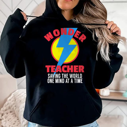 Best Teacher Shirt, Funny Teacher UnisexT-Shirt/Hoodie/Sweatshirt HLT00 - Wonder Teacher Costume Shirt  Teacher Halloween Costume Tee T-Shirt