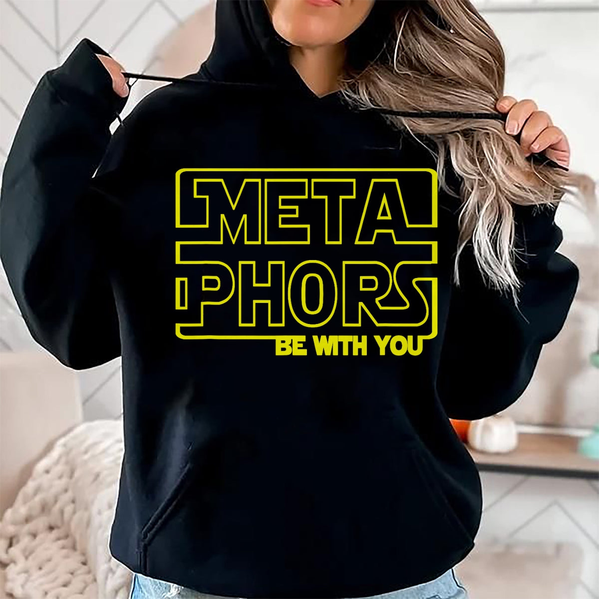 Best Teacher Shirt, Funny Teacher UnisexT-Shirt/Hoodie/Sweatshirt HLT00 - Metaphors Be with You Funny English Teacher Shirts Tee T-Shirt