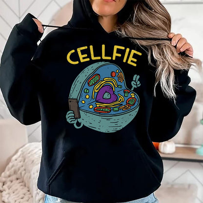 Best Teacher Shirt, Funny Teacher UnisexT-Shirt/Hoodie/Sweatshirt HLT00 - Cell Fie Funny Science Biology Teacher T Shirt T-Shirt