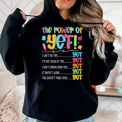 Best Teacher Shirt, Funny Teacher UnisexT-Shirt/Hoodie/Sweatshirt HLT00 - Growth Mindset Teacher Kindness Power of Yet Inspirational T-Shirt