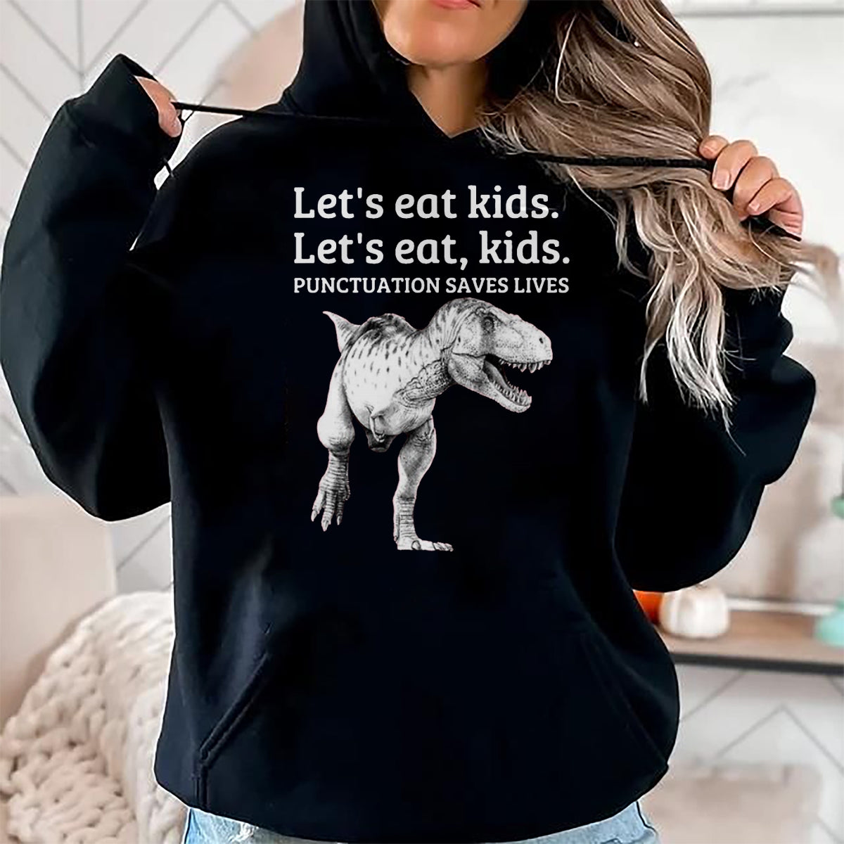 Best Teacher Shirt, Funny Teacher UnisexT-Shirt/Hoodie/Sweatshirt HLT00 - Funny Let's Eat Kids Punctuation Saves Lives Grammar T Shirt T-Shirt