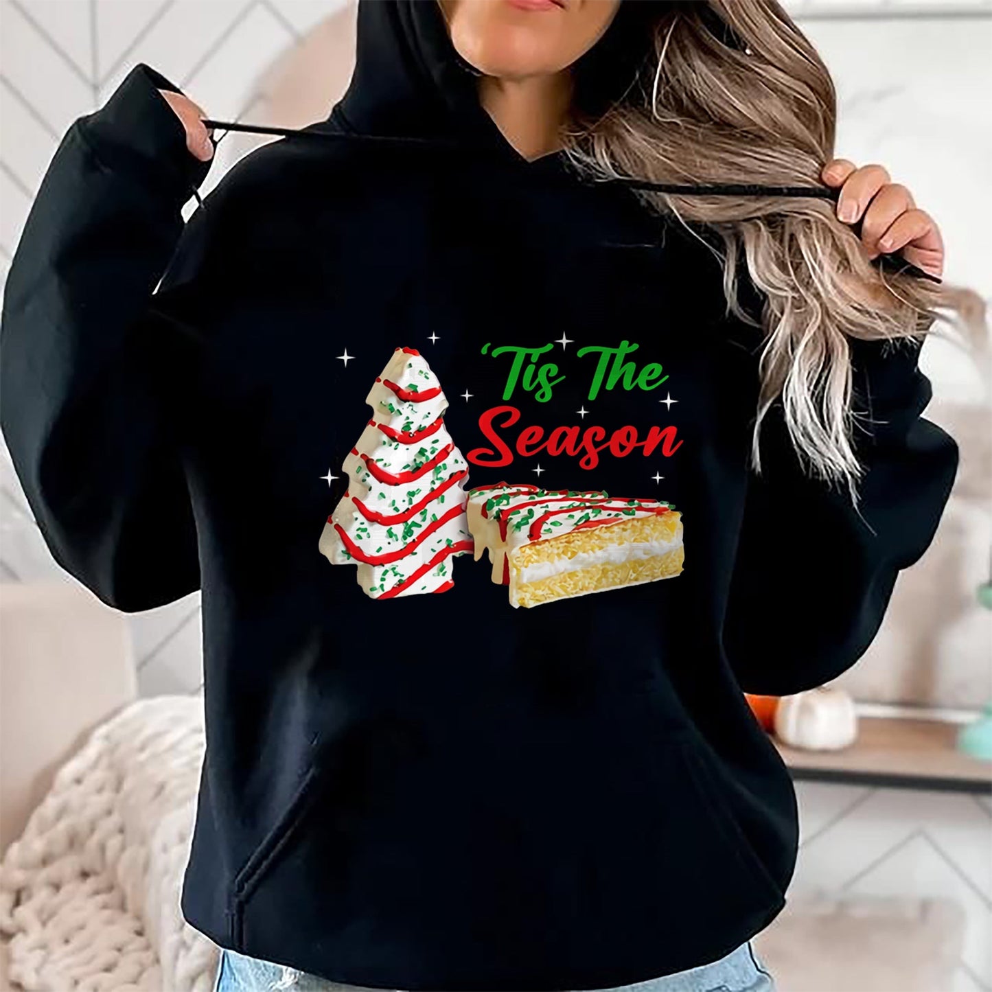 Funny Tis The Season Design Christmas Tree Cakes Debbie T-Shirt - Christmas Unisex T-Shirt/Hoodie/Sweatshirt - HNDS00