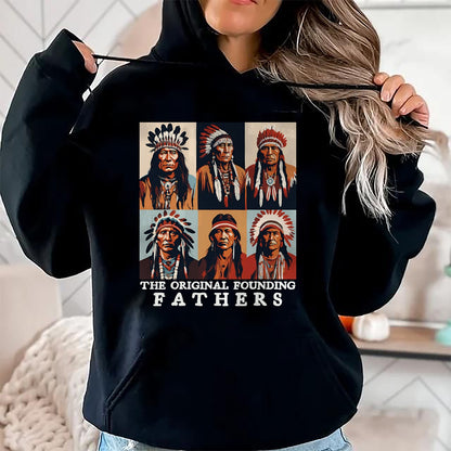 Native American T-Shirts, Vintage Native American Unisex T-Shirt/Hoodie/Sweatshirt HLT00 - The Original Founding Fathers Native American T-Shirt (1)