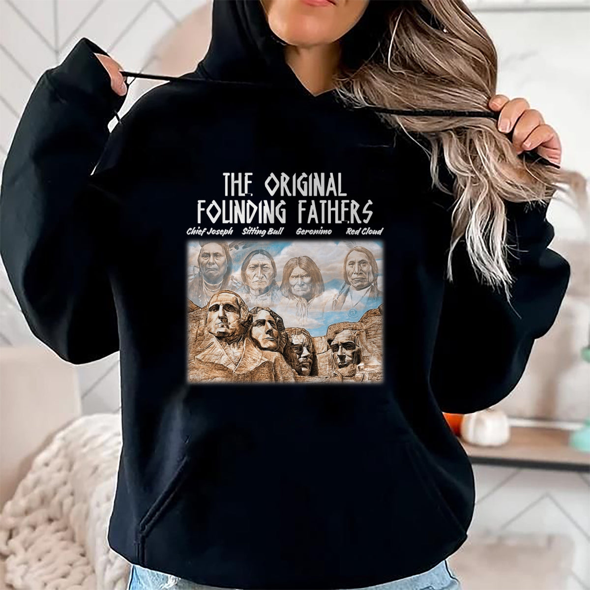 Native American T-Shirts, Vintage Native American Unisex T-Shirt/Hoodie/Sweatshirt HLT00 - The Original Founding Fathers Native American T-Shirt (3)