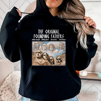 Native American T-Shirts, Vintage Native American Unisex T-Shirt/Hoodie/Sweatshirt HLT00 - The Original Founding Fathers Native American T-Shirt (3)