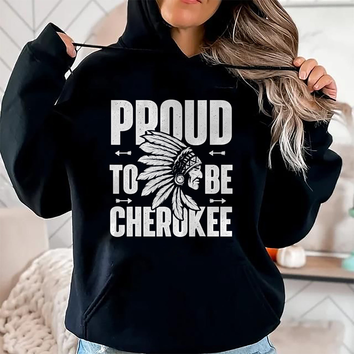 Native American T-Shirts, Vintage Native American Unisex T-Shirt/Hoodie/Sweatshirt HLT00 - Proud To Be Cherokee Native American Indian T-shirt T-Shirt