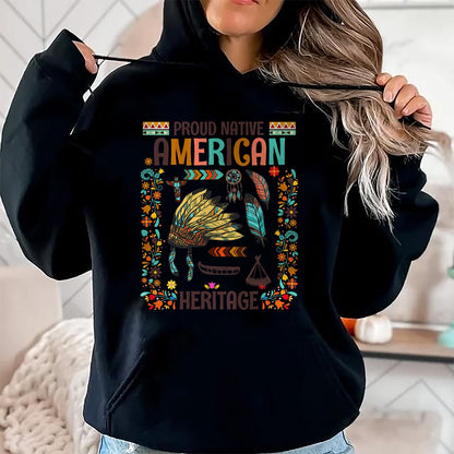 Native American T-Shirts, Vintage Native American Unisex T-Shirt/Hoodie/Sweatshirt HLT00 - Native American Heritage Idea For Women Native American T-Shirt