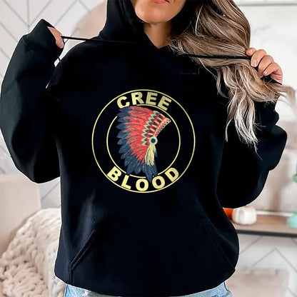 Native American T-Shirts, Vintage Native American Unisex T-Shirt/Hoodie/Sweatshirt HLT00 - American Flag - Comanche Blood Headdress Native American Comanche Tribe T-Shirt