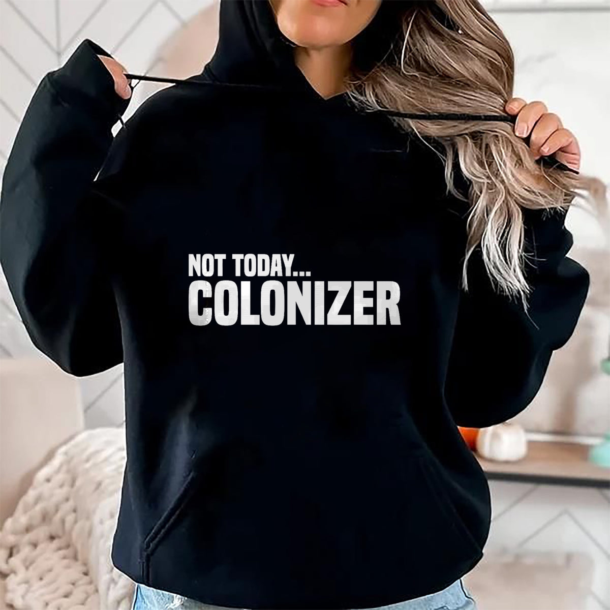 Native American T-Shirts, Vintage Native American Unisex T-Shirt/Hoodie/Sweatshirt HLT00 - Not Today Colonizer Native American Indigenous T-Shirt