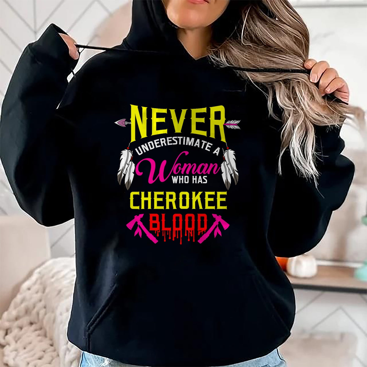 Native American T-Shirts, Vintage Native American Unisex T-Shirt/Hoodie/Sweatshirt HLT00 - Native American Cherokee Indigenous Peoples Day T-Shirt (1)