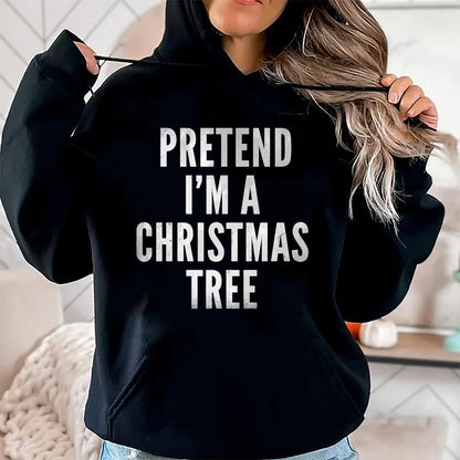 Funny Pretend Im A Christmas Tree Adult Christmas Costume T-Shirt - Christmas Unisex T-Shirt/Hoodie/Sweatshirt - HNDS00