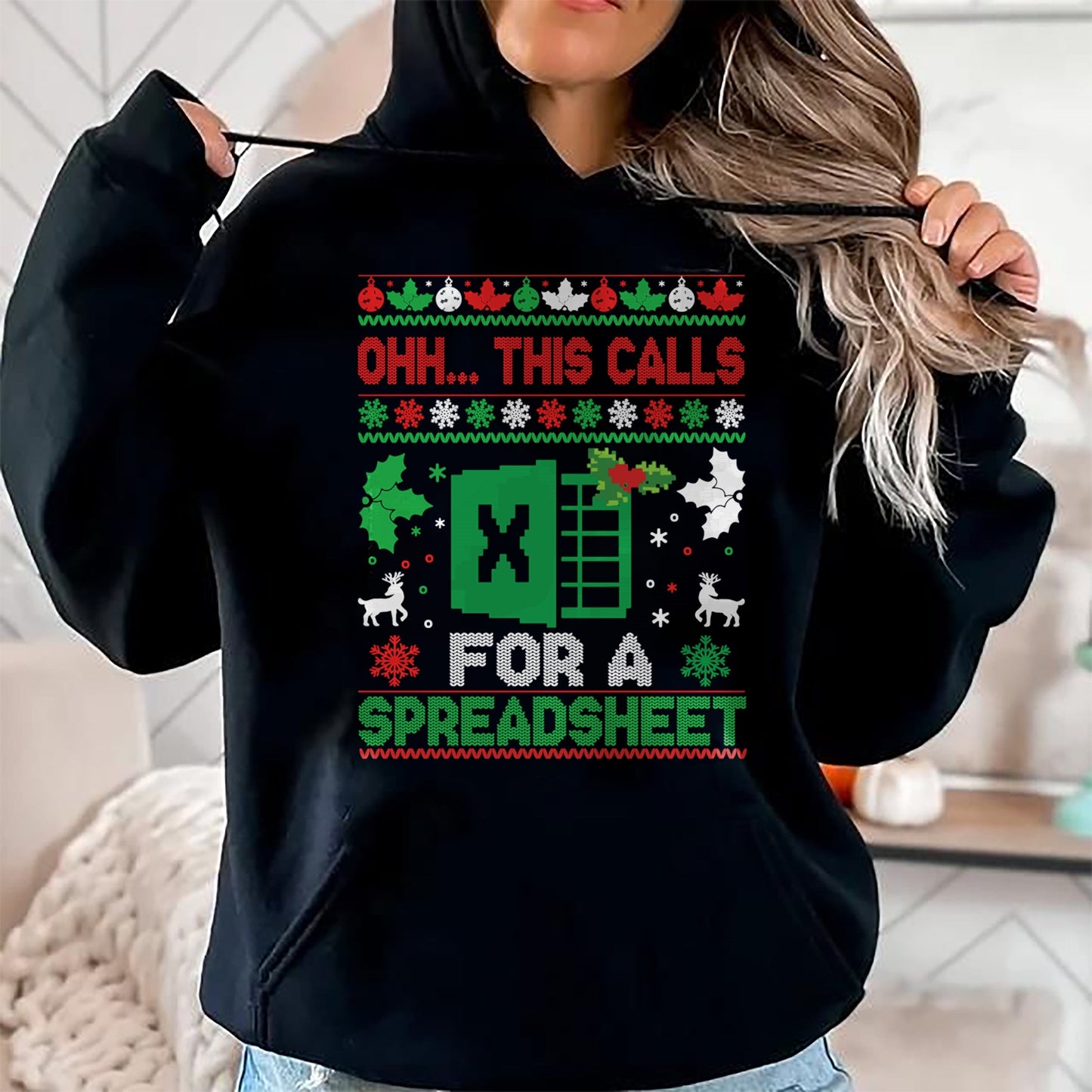 Oh this calls for a Spreadsheet Christmas sweater Excel Sweatshirt - Christmas Unisex T-Shirt/Hoodie/Sweatshirt - HNDS00