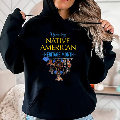 Native American T-Shirts, Vintage Native American Unisex T-Shirt/Hoodie/Sweatshirt HLT00 - It's All Indian Land Native American Heritage Month 2021 T-Shirt (1)