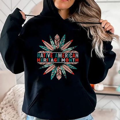 Native American T-Shirts, Vintage Native American Unisex T-Shirt/Hoodie/Sweatshirt HLT00 - Native American Heritage Month T-Shirt (1)