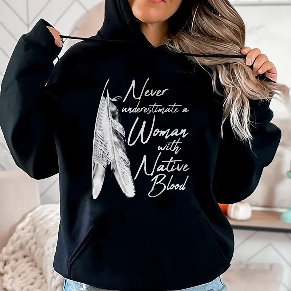 Native American T-Shirts, Vintage Native American Unisex T-Shirt/Hoodie/Sweatshirt HLT00 - Native American A Woman With Native Blood American Indian T-Shirt (1)