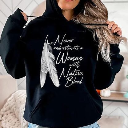Native American T-Shirts, Vintage Native American Unisex T-Shirt/Hoodie/Sweatshirt HLT00 - Native American A Woman With Native Blood American Indian T-Shirt (1)
