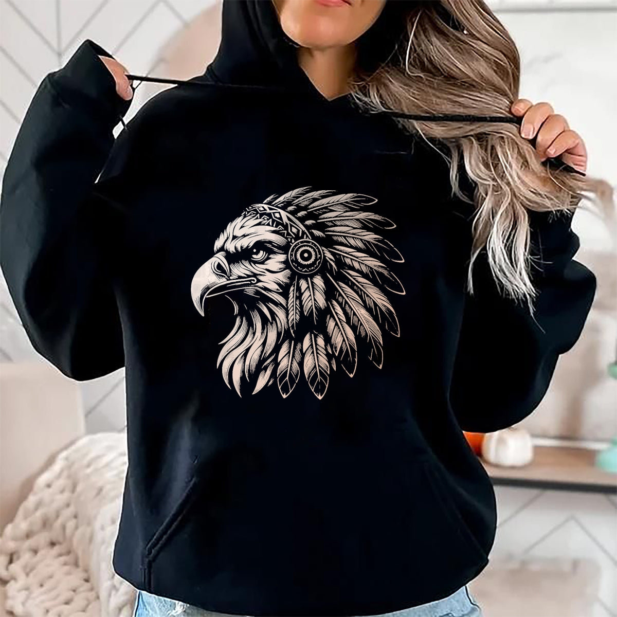 Native American T-Shirts, Vintage Native American Unisex T-Shirt/Hoodie/Sweatshirt HLT00 - Native American Indian Day Pride Indigenous Cherokee Eagle T-Shirt (1)