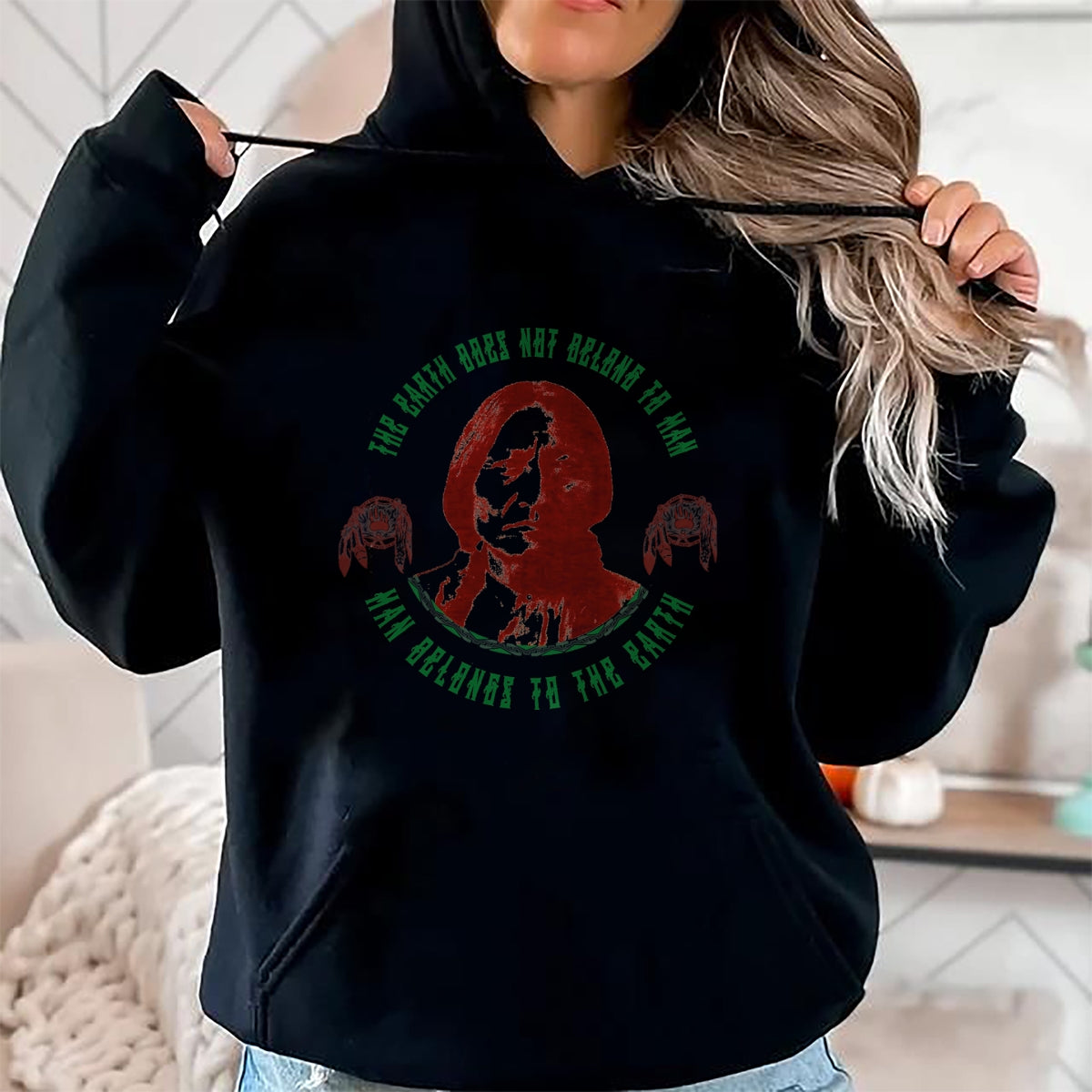 Native American T-Shirts, Vintage Native American Unisex T-Shirt/Hoodie/Sweatshirt HLT00 - Native American Indian Lakota Chief Sioux Sitting Bull T-Shirt