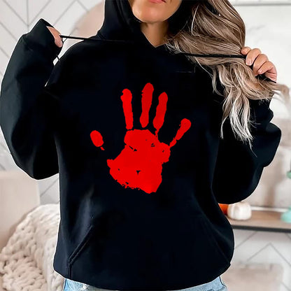 Native American T-Shirts, Vintage Native American Unisex T-Shirt/Hoodie/Sweatshirt HLT00 - Native America Stolen Sisters Red Hand T-Shirt (1)