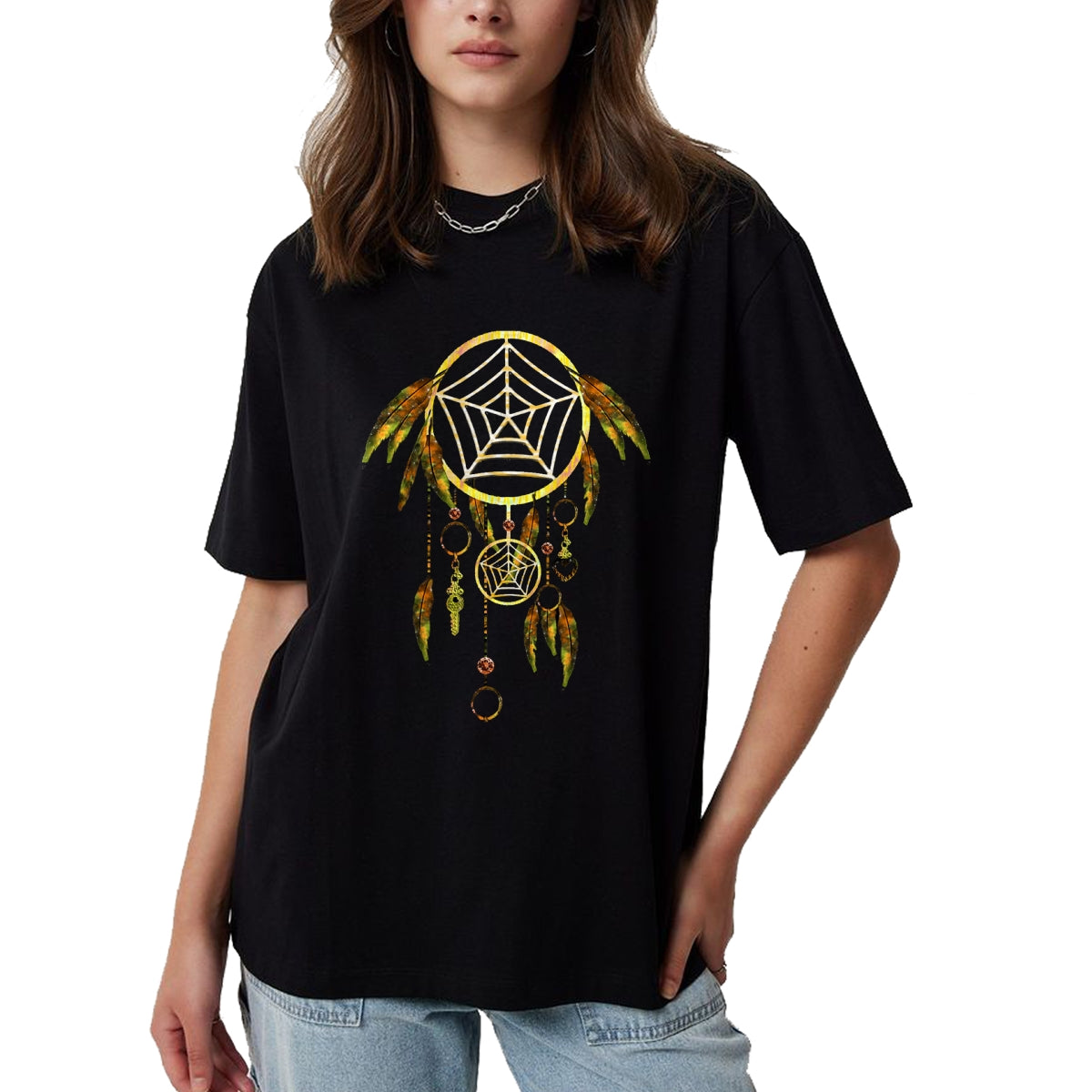 Native American T-Shirts, Vintage Native American Unisex T-Shirt/Hoodie/Sweatshirt HLT00 - Dream Catcher Autum Native American Indian Southwest Art T-Shirt