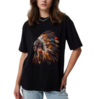 Native American T-Shirts, Vintage Native American Unisex T-Shirt/Hoodie/Sweatshirt HLT00 - Native American Indian Headdress Graphic Tees Men Women T-Shirt