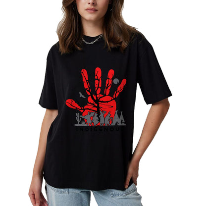 Native American T-Shirts, Vintage Native American Unisex T-Shirt/Hoodie/Sweatshirt HLT00 - Native American Indigenous Red Hand Indian Blood Themed T-Shirt (11)