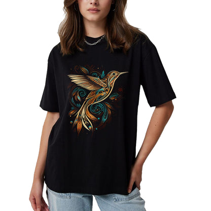 Native American T-Shirts, Vintage Native American Unisex T-Shirt/Hoodie/Sweatshirt HLT00 - Hummingbird Native American Indian Northwest Tribal Graphic T-Shirt