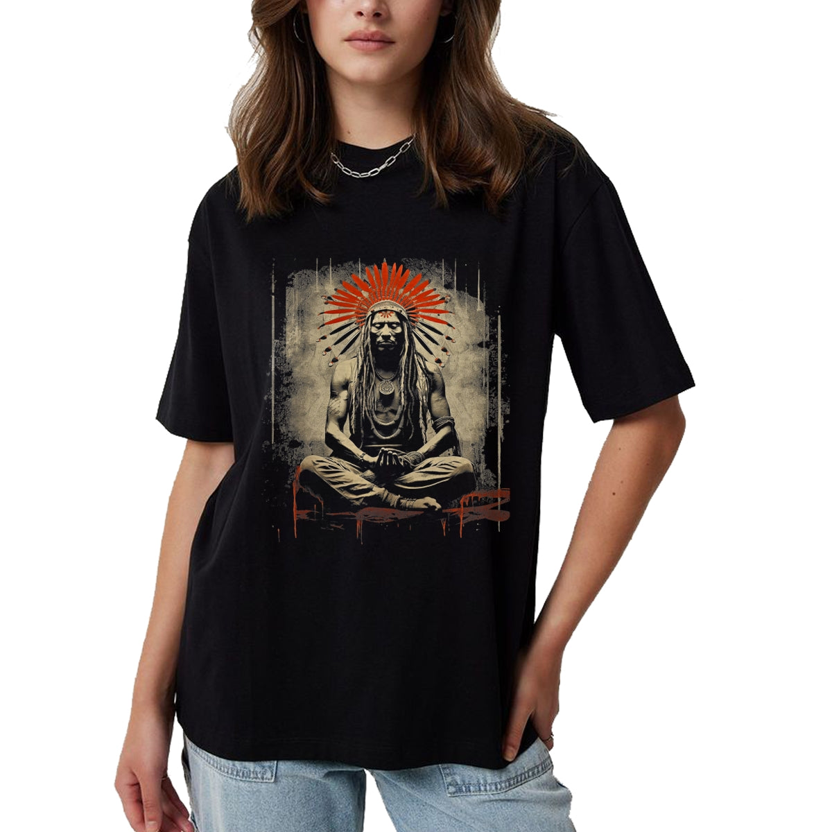 Native American T-Shirts, Vintage Native American Unisex T-Shirt/Hoodie/Sweatshirt HLT00 - Native American Indian  Vintage Cherokee Indigenous Art 19 T-Shirt