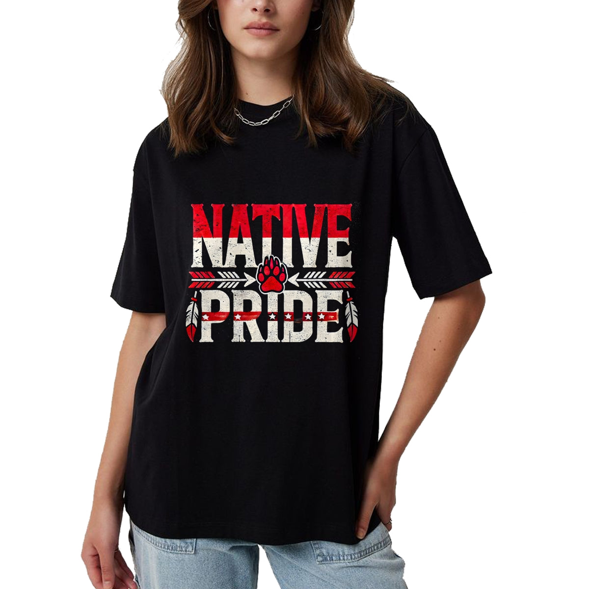 Native American T-Shirts, Vintage Native American Unisex T-Shirt/Hoodie/Sweatshirt HLT00 - Retro We Should Have Built A Wall Native American Heritage T-Shirt (1)