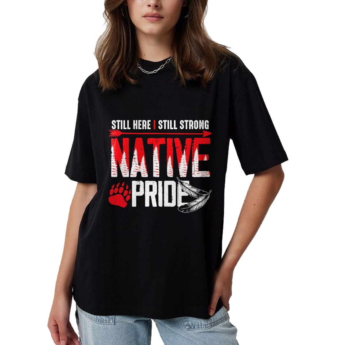 Native American T-Shirts, Vintage Native American Unisex T-Shirt/Hoodie/Sweatshirt HLT00 - Native American Heritage Indigenous Pride Native American T-Shirt (1)
