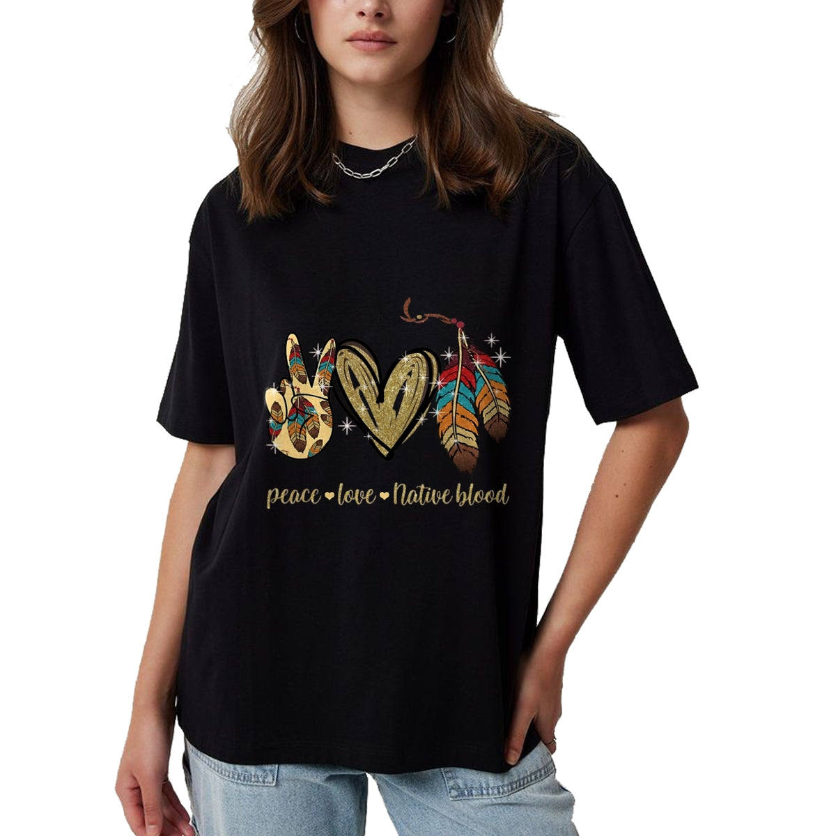 Native American T-Shirts, Vintage Native American Unisex T-Shirt/Hoodie/Sweatshirt HLT00 - Pendleton Oregon Native American Kingfisher Bird T-Shirt (1)