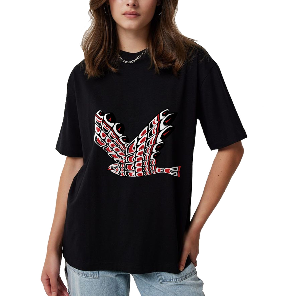 Native American T-Shirts, Vintage Native American Unisex T-Shirt/Hoodie/Sweatshirt HLT00 - Pacific Northwest tribe art Salmon Native american tribal T-Shirt