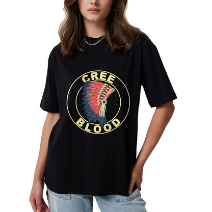 Native American T-Shirts, Vintage Native American Unisex T-Shirt/Hoodie/Sweatshirt HLT00 - American Flag - Comanche Blood Headdress Native American Comanche Tribe T-Shirt